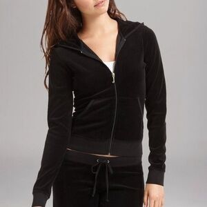 Y2K Juicy Couture velour zip hoodie